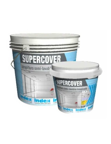 Idropittura Per Interni Semi-Lavabile Bianca Supercover 14 Litri Index